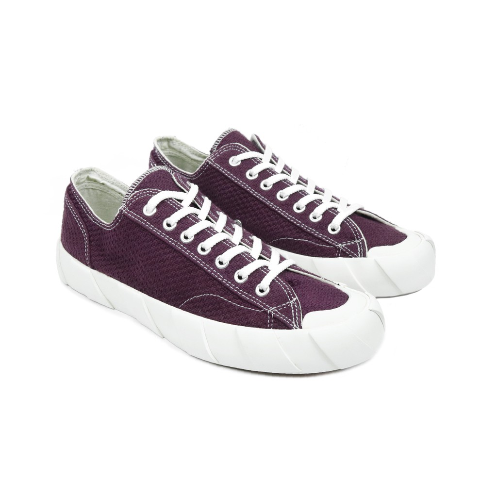 RAFHEOO FOOTWEAR - Low Sashiori Maroon - Sepatu Lokal