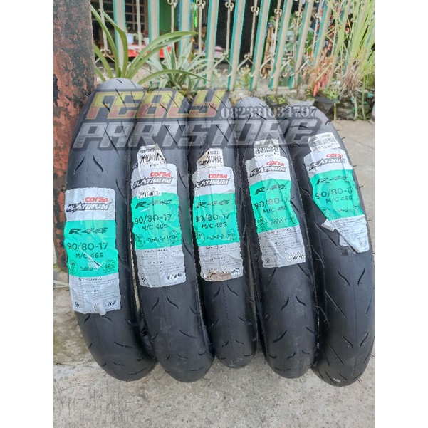 BAN LUAR CORSA PLATINUM R46 90/80 RING 16 BAN DUBLESS CORSA R46 17 90/80 BAN CORSA R46 90/80 17 BAN LUAR DUBELESS CORSA R46