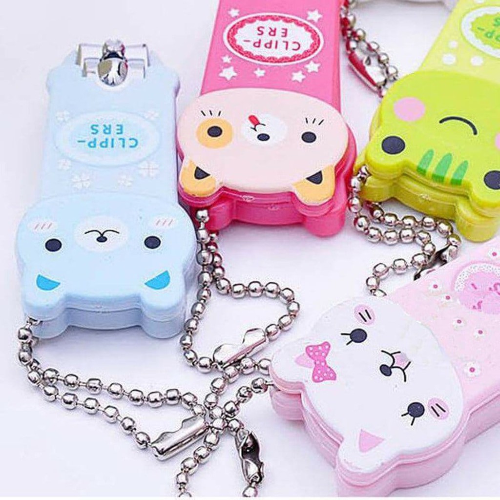 [26 GRAM] Gunting Kuku Karakter Lucu Cartoon Nail Clipper Manicure Pedicure Plus Gantungan Kunci