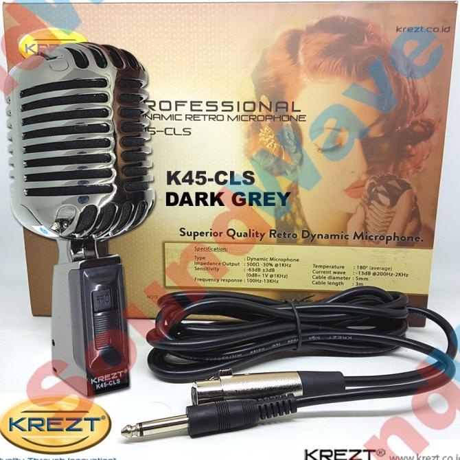 KREZT NEW K 45 CLS MIC RETRO/MICROPHONE CLASSIC/MIK KLASIK KABEL K45