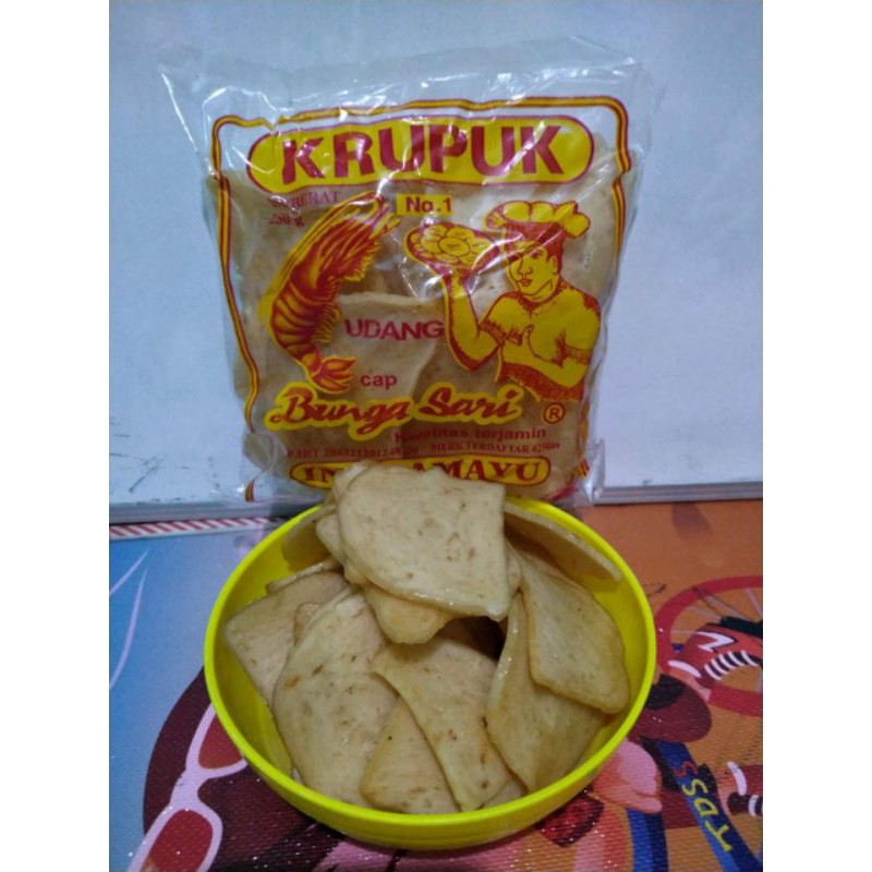 kerupuk udang mentah