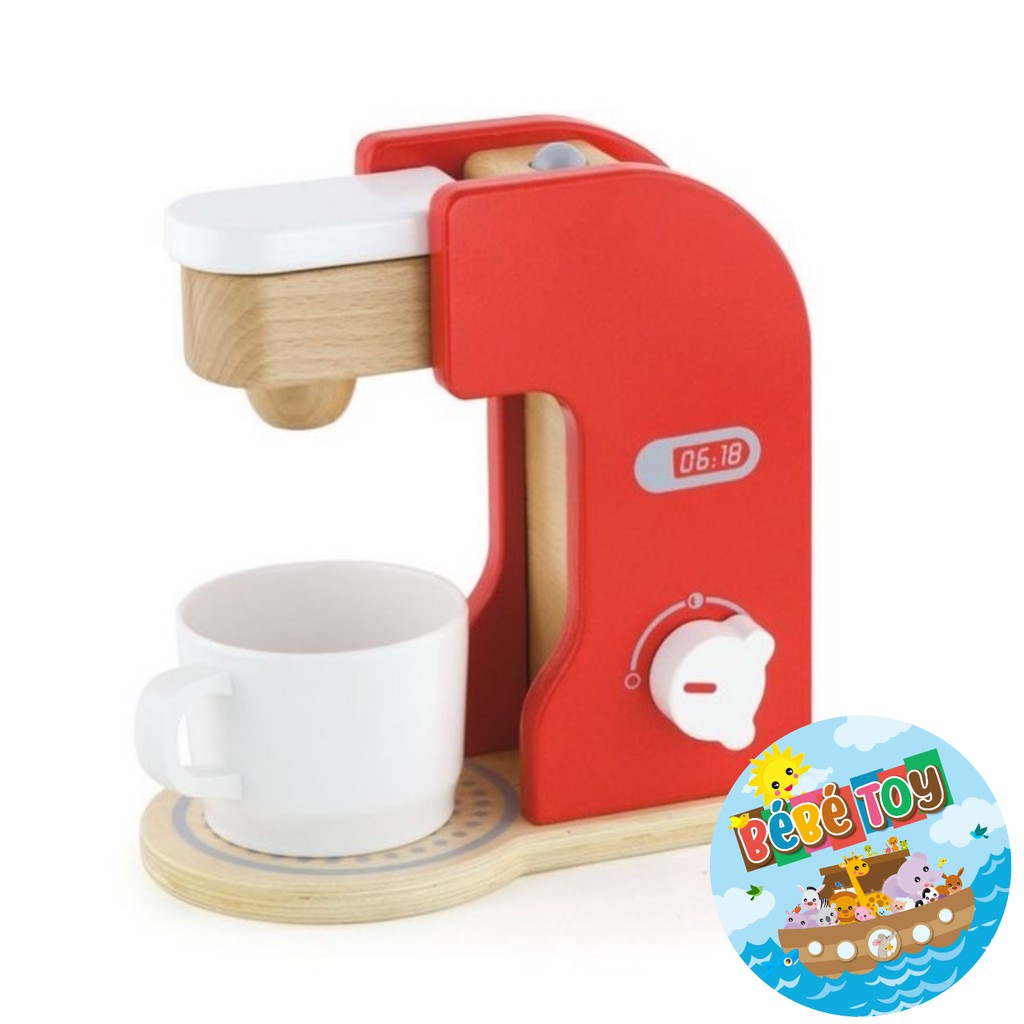 Red Coffee Maker Wooden Toys