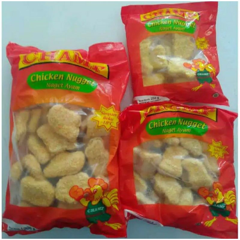 Frozen bandung champ nugget ayam 250gr 500gr 1kg Shopee Indonesia Frozen bandung champ nugget ayam 250gr 500gr 1kg Shopee Indonesia