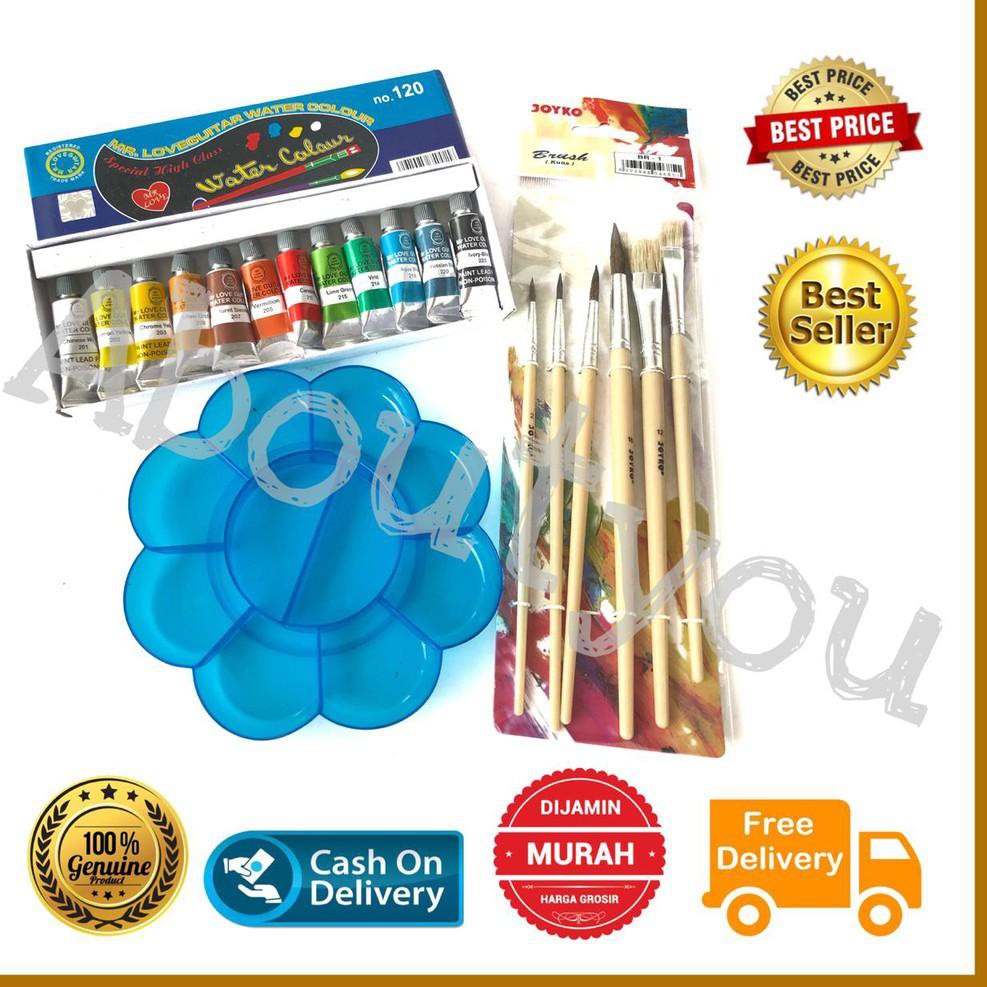 

Raih Diskon!!! Promo PAKET MELUKIS 3 in 1 Palet Kuas Cat Air lukis ART SET murah て