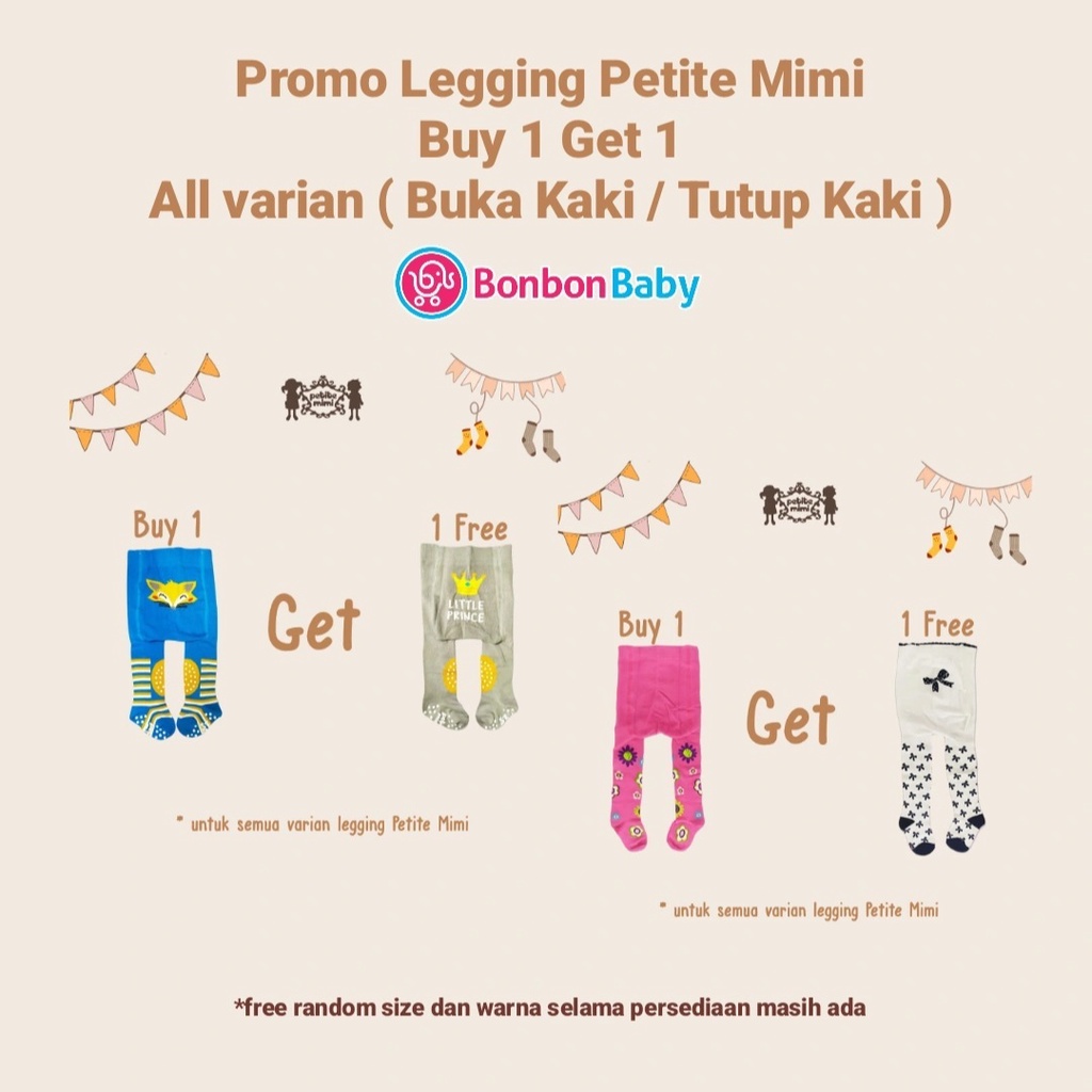 Petite mimi Legging Bayi Buka Kaki