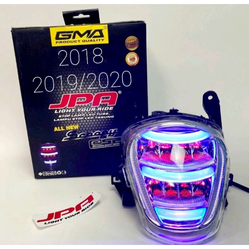 LAMPU STOP SCOOPY NEW ESP STOP LAMPU BELAKANG SCOOPY NEW ESP 2018/2019/2020 ORIGINAL JPA