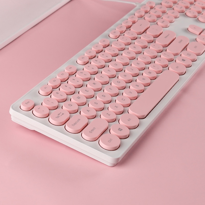 【COD】Jovitech Keyboard Manipulator Gaming Retro Punk Style Silent Keyboard K19-3