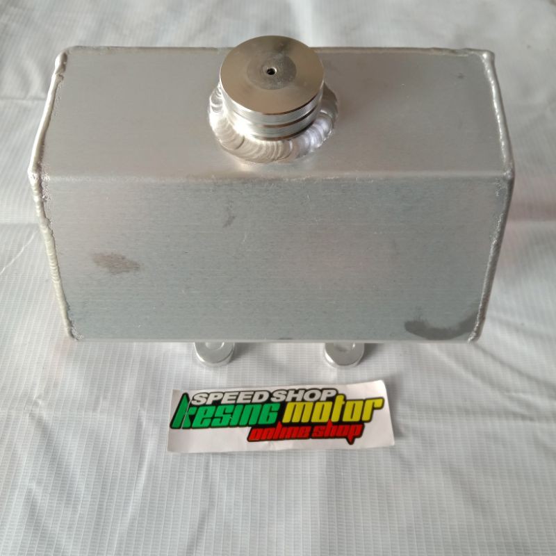 Tangki Drag Depan Tengki Almunium Aitech Silver Universal Motor