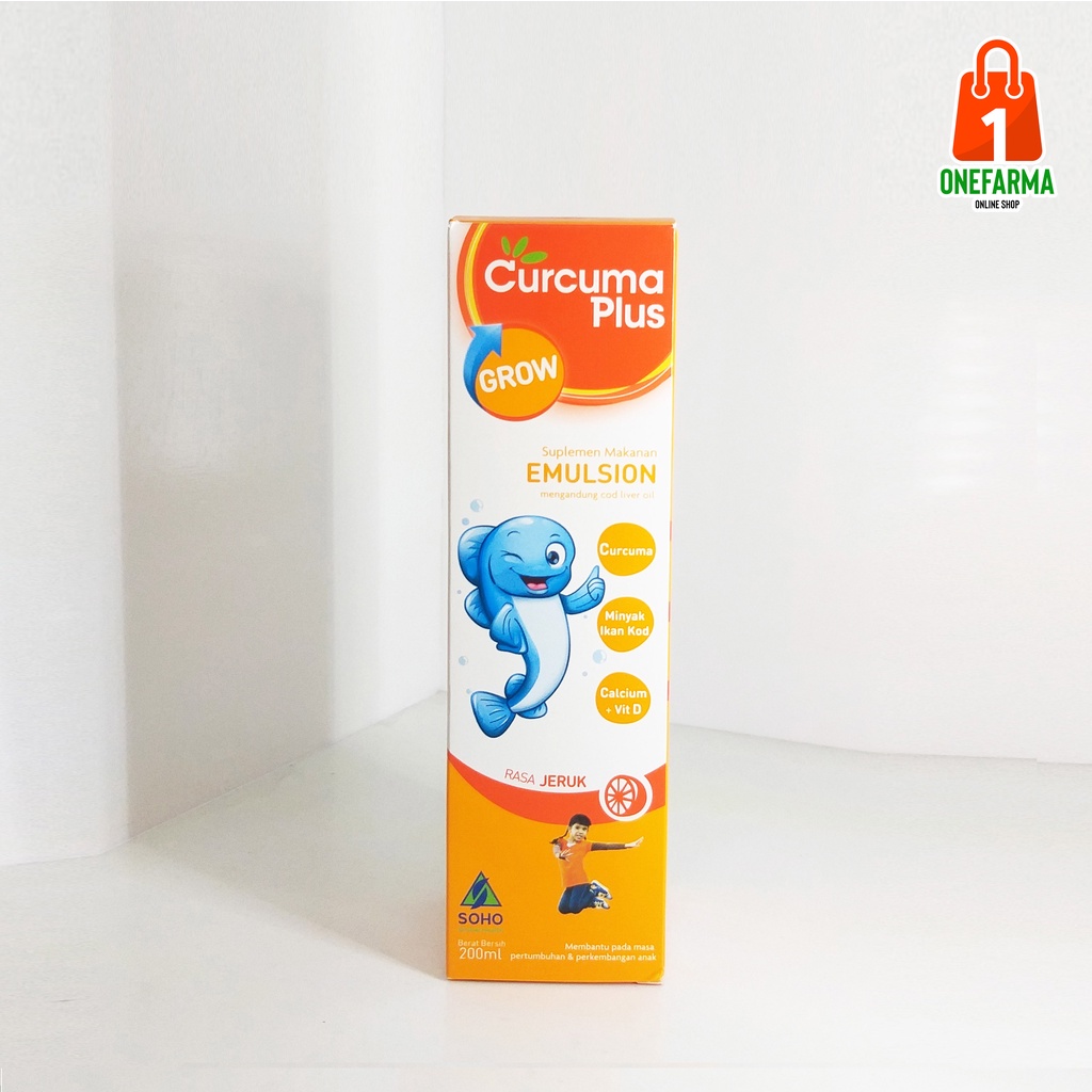 CURCUMA PLUS EMULSION 200 ML RASA JERUK SUPLEMEN PENAMBAH NAFSU MAKAN