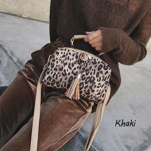 New Leopard Pillow Bag | Tas Selempang Import - DROP3318