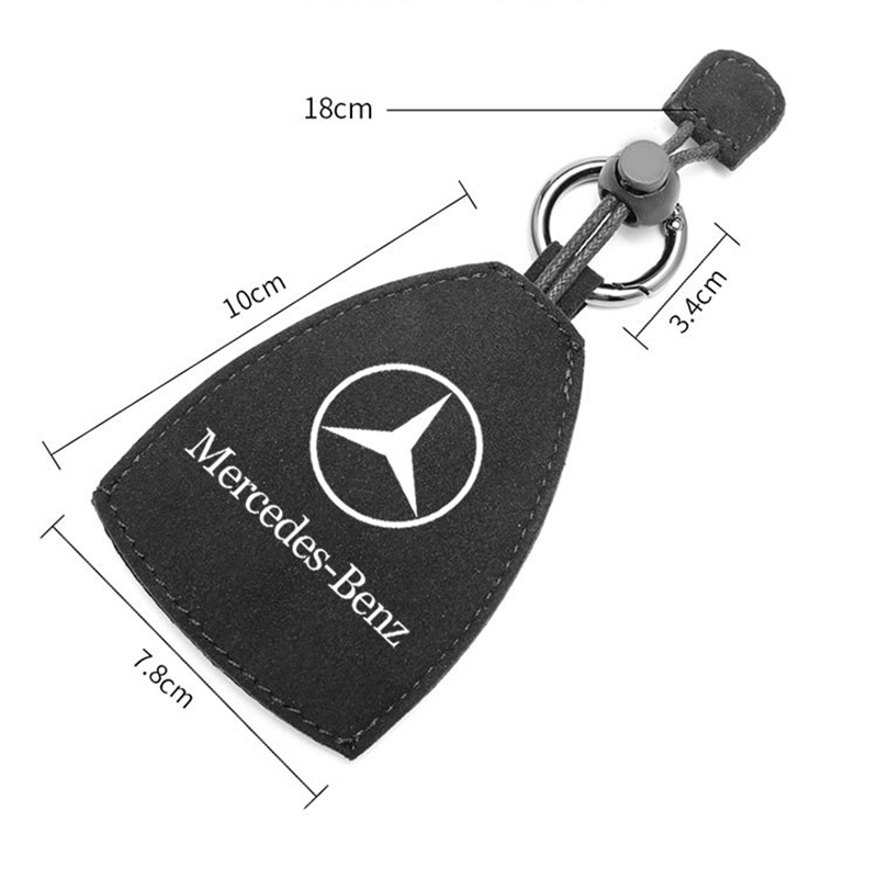 Suede Car key bag Universal fob for Mercedes Benz Car Key Case