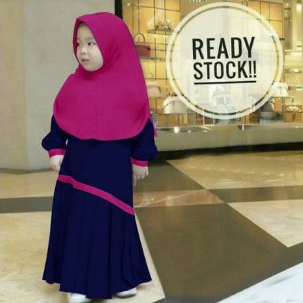 gamis syari anak mila navi baju busana muslim gamis anak terbaru 2021