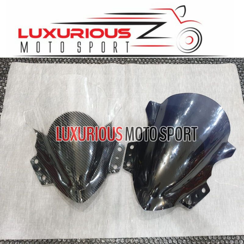 windshield carbon ninja250sl visor karbon rr mono windshield rr mono