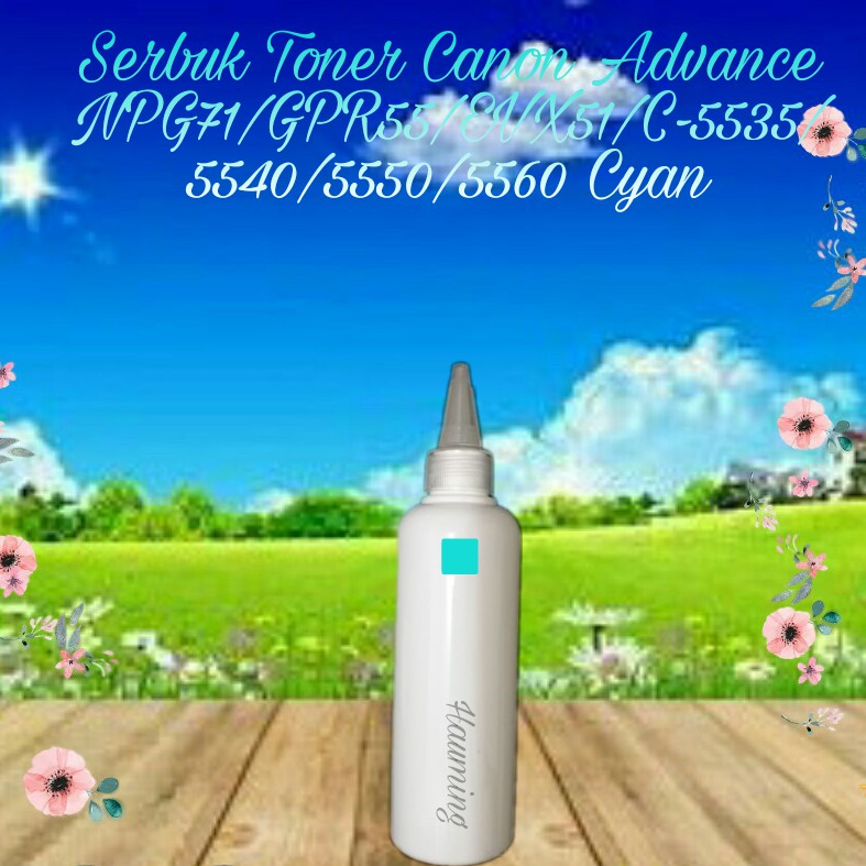 Serbuk Toner Canon Advance NPG71 NPG 71 C-EXV51 GPR55 IR ADV C5535 C5540 C5550 C5560 Cyan 1x Isi