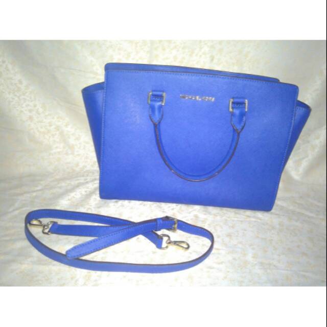 Tas MK Michael Kors 2nd Selma Warna Biru