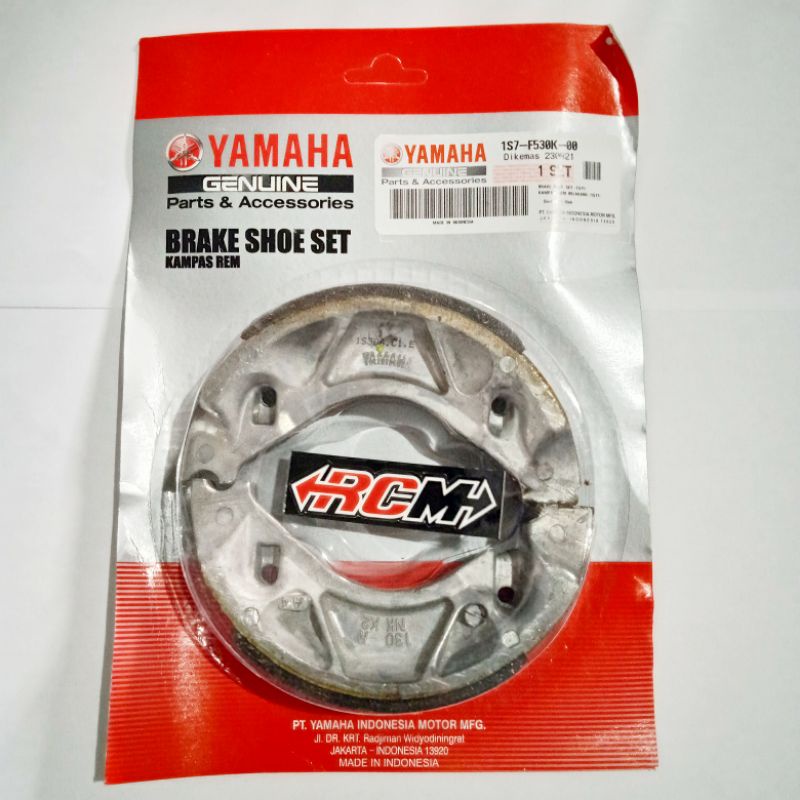 KAMPAS REM BELAKANG TROMOL TEROMOL BESAR JUPITER JUP Z BURHAN MIO VEGA R NEW 2P2-F530K-00 JIKA KOSONG DI GANTI 1S7-F530K-00 ATAU 5MX-F530K-00 SAMA SAJA ORI ORIGINAL ASLI YAMAHA PARTS YAMAHA GENUINE PARTS YGP