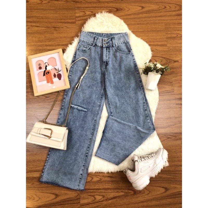 Werry Cullote Ripped Jeans ( Ada furring )