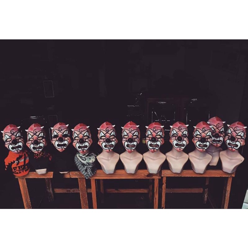 topeng badut clown shawn crahan karet latex ada topeng slipknot mask Joey jordison