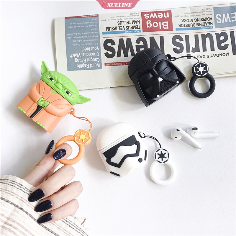 Soft Case AirPods 1 / 2pro Gambar Kartun Star Wars Bahan Silikon