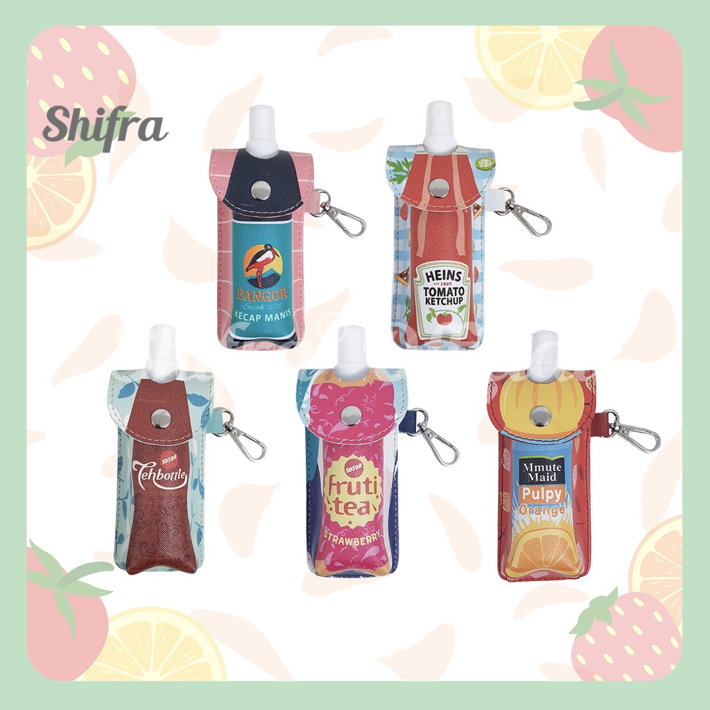 POUCH HAND SANITIZER UNIK LUCU GAMBAR KARAKTER SHIFRA (BOTOL SPRAY 100 ML)