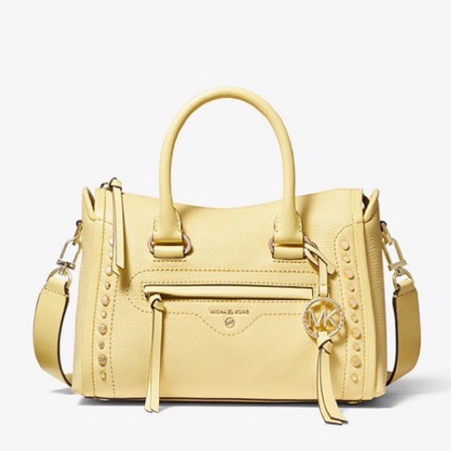 MK michael kors carine small studded yellow buttercup