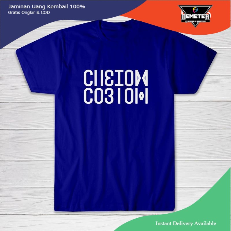 Kaos nama ilusi lipat viral CUSTOM / Kaos bacot ilusi vira