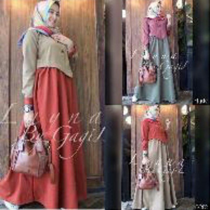 Layna dress fashion muslim remaja wanita