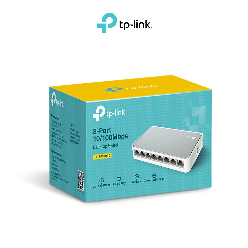 TP-LINK TL-SF1008D 8-Port 10/100Mbps Desktop Switch 4.8 Garansi Resmi