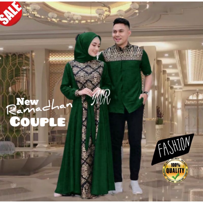 Jual Baju Couple Batik Pasangan Suami Istri Pesta Kondangan Remaja Muslim Undangan Lamaran