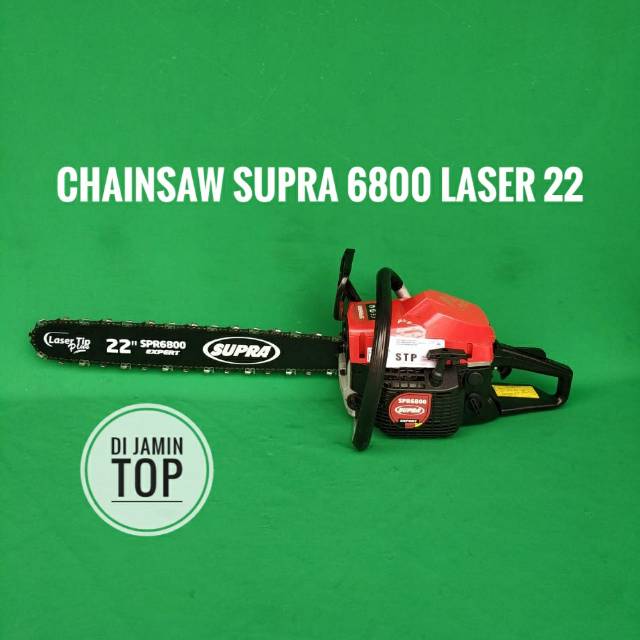 CHAINSAW SUPRA 6800 BAR 22 LASER/MESIN GERAJI KAYU SUPRA 6800 BAR 22 LASER