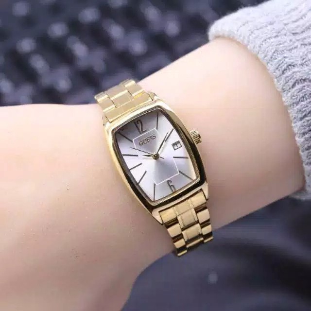 Jam Tangan Wanita Fashion Korea Style Guess Oval Tanggal Aktif GS-70