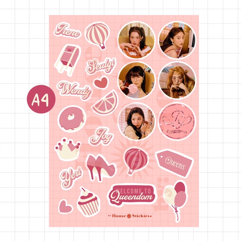 Stiker Kpop Red Velvet Queendom Album