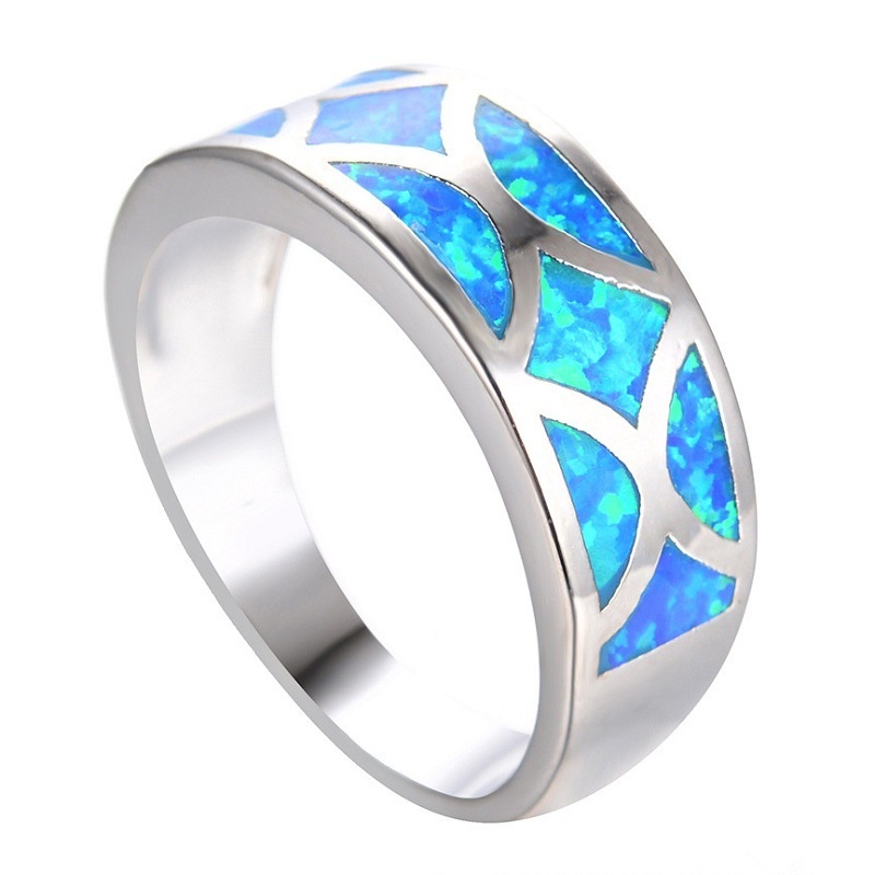 New style ring, personalized flower imitation Opal ladies ring