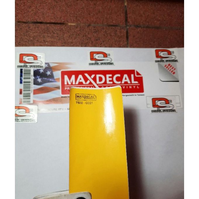 Sticker Stiker Skotlet Maxdecal Max Decal Yellow 7500 G021 Kuning tua Glossy