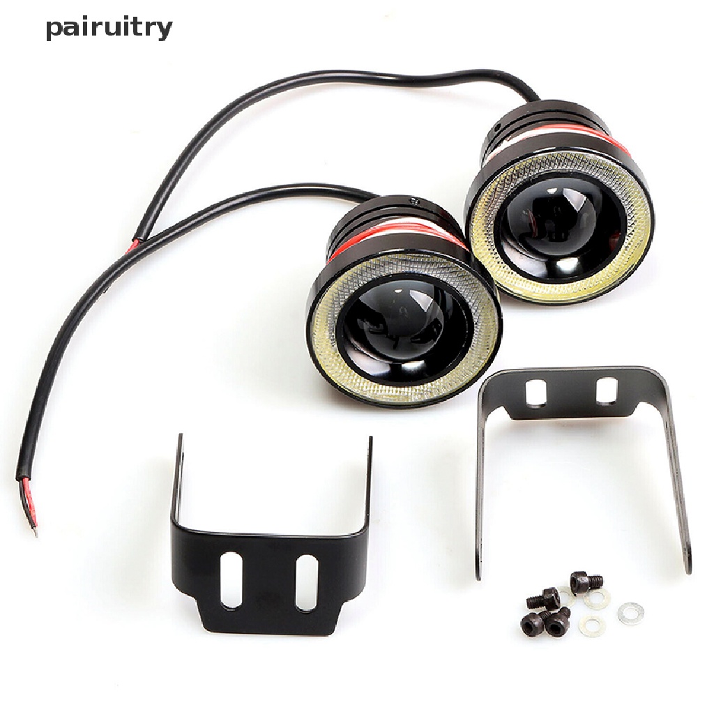 Prt Lampu LED COB 2.5 &quot;15W Angel Eyes Warna Putih Untuk DRL / Fog Lamp Mobil PRT