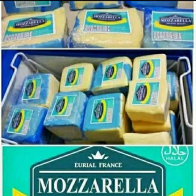 

Keju mozzarella 500 gram - 250 gram Eurial cocok untuk pizza