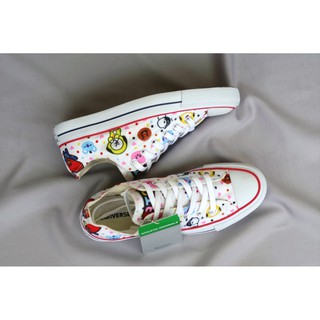  Sepatu  Converse Wanita X BT21  Putih Sepatu  Sketaboarding 