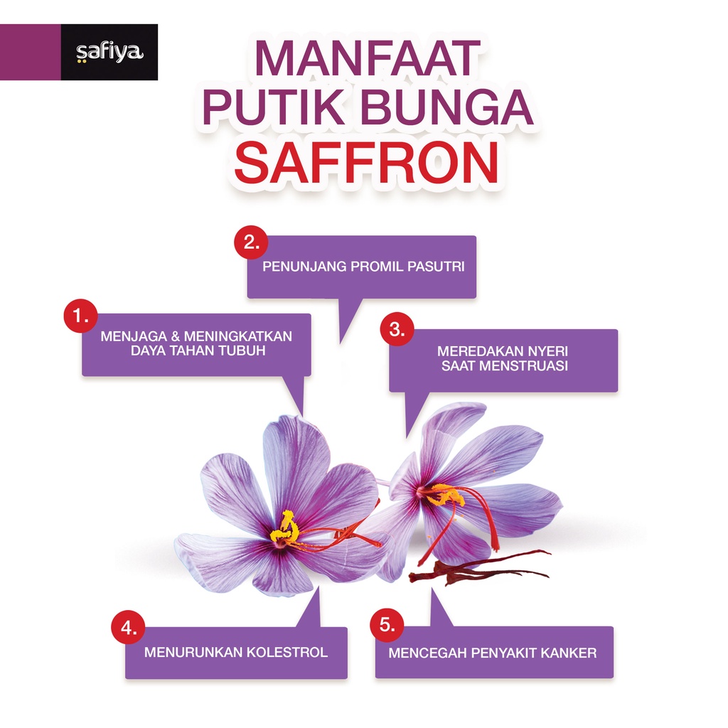 Bunga Saffron Super Negin Sachet Finest Gold Safron Authenctic Safiya