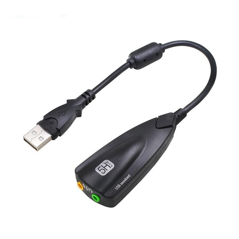 Usb sound 7.1 channel virtual surround usb2.0 5Hv2 - steel sound card usb to audio microphone