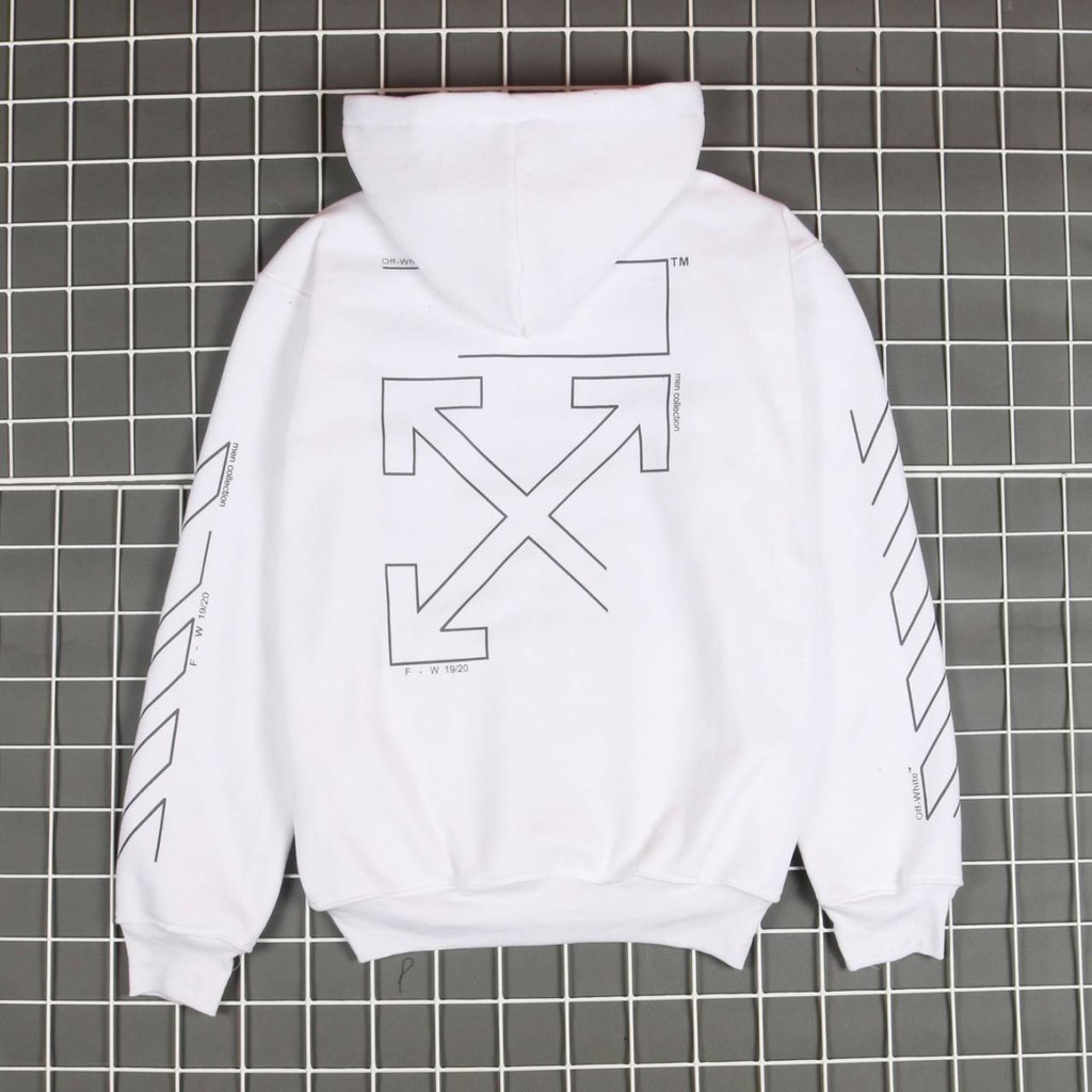 Jaket Hoodie OFF WHT DIAGONAL UNFINISHED – Edition Trendy Casual Unisex Good Brand Quality Stylish