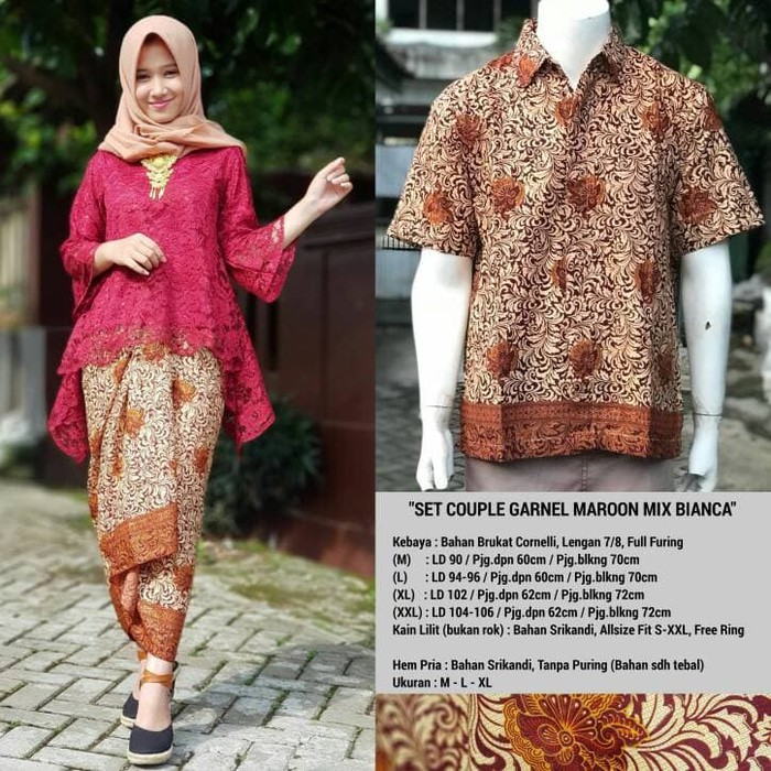 Kebaya  Brokat Couple Bianca Rok Lilit