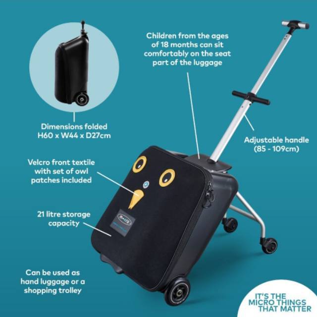 Micro Eazy Luggage - Koper &amp; Trike 3in1