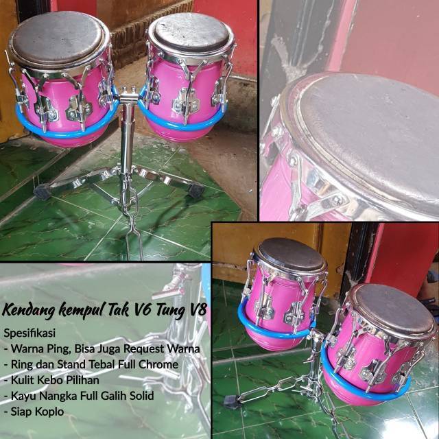 Kendang kempul tak v6 tung v8 Ketipung Tabla
