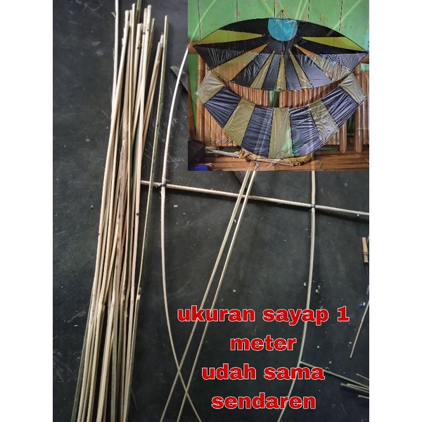 layangan gapangan pegon 1 meter BELUM DI RAKIT