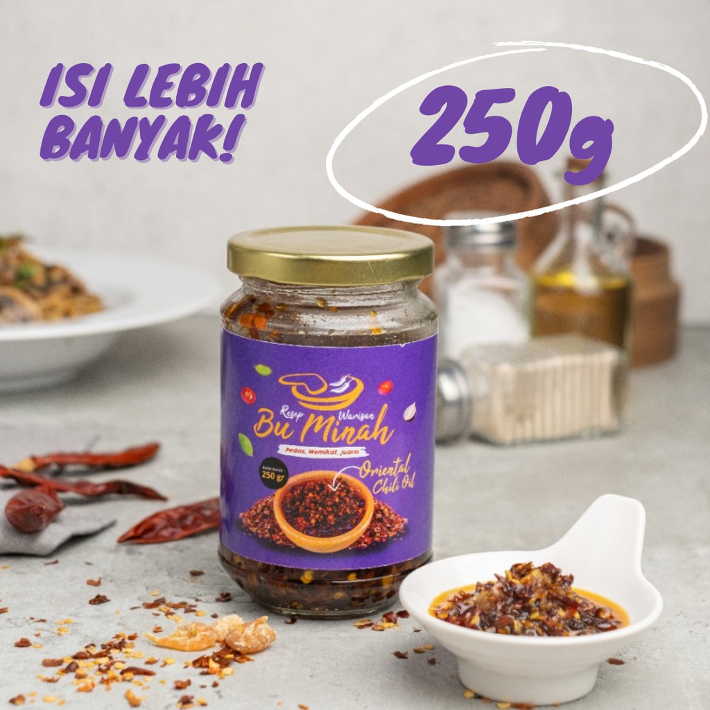 

CHILI OIL ORIENTAL - RESEP WARISAN BU MINAH 250G