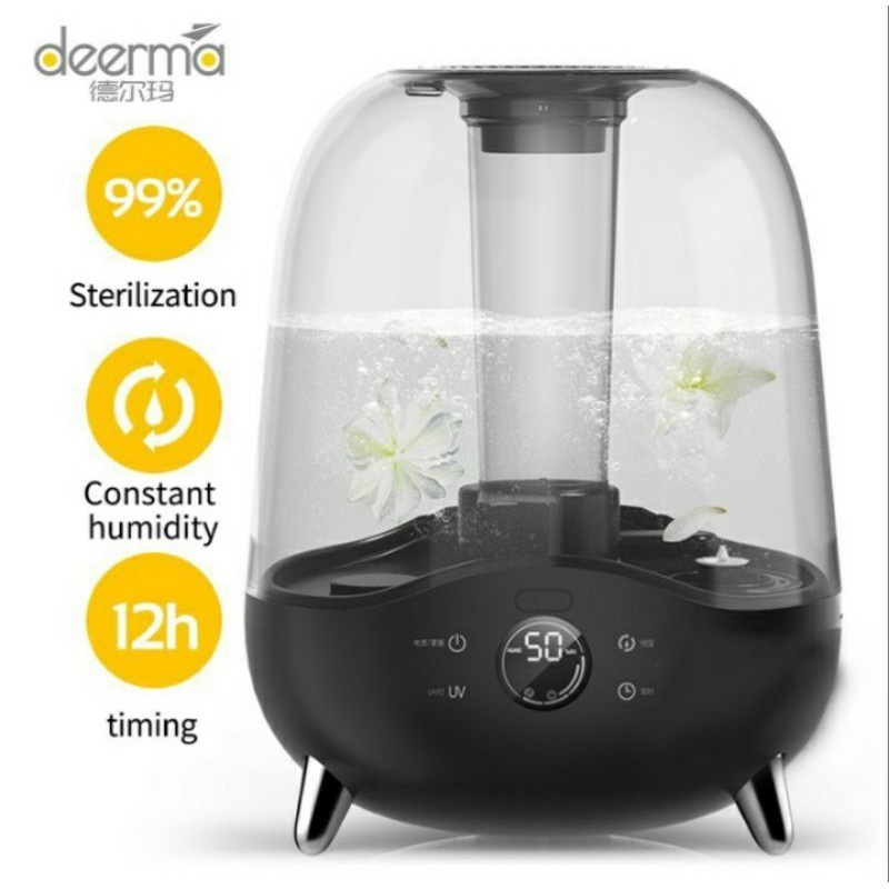 Deerma F327 Air Humidifier UV Sterilizer Ultrasonic Pelembab Udara 5L