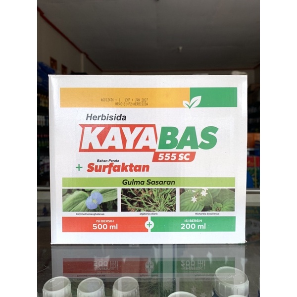 KAYABAS 500ML (OBAT RUMPUT JAGUNG) BOUNUS KAOS