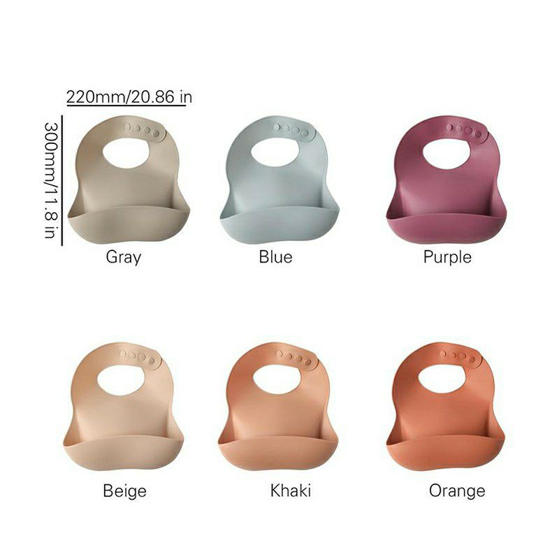 A ( AH03 ) BABY SILICONE BIB / CELEMEK SILIKON BAYI DAN ANAK