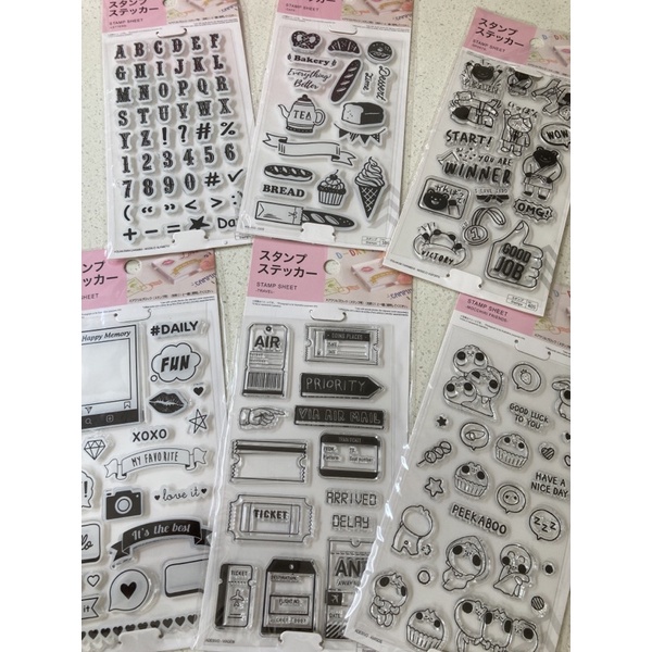 

clear stamp daiso