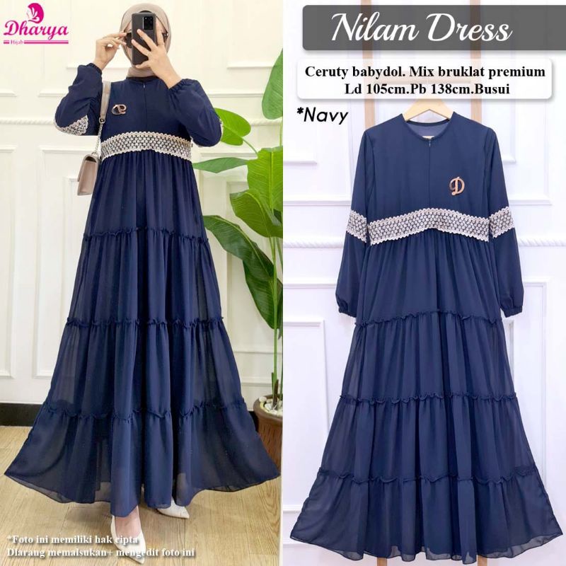 nilam dress / dress ceruty babydoll